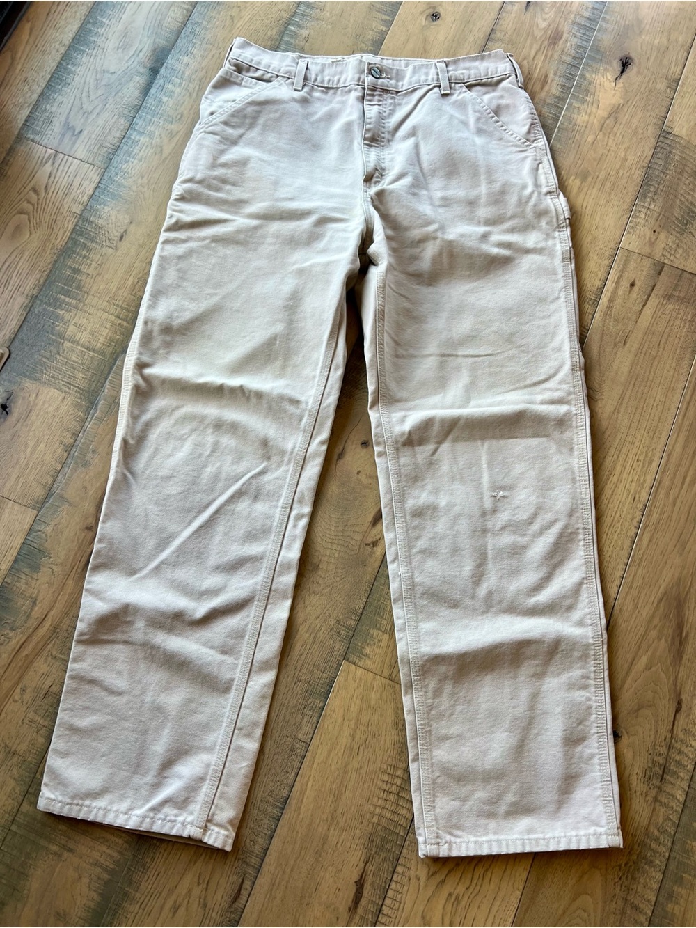 Carhartt Men's Work Pants in Light Tan 36x34